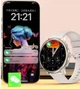 Жіночий Android Смарт Годинник Телефон 4G LTE SIM карта GPS Wi-Fi H88 Відеодзвінки Месенджери 3/32GB Круглий AMOLED дисплей 1.6″ камера Жіноче здоров’я Мікрофон 2 режими роботи Bluetooth 3-4 або 1-2 дні роботи від сім карти Gold - зображення 8