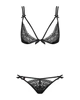 Комплект женского белья Obsessive Intensa Set Черный L/XL - изображение 4