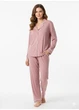Пижамная рубашка H&M M Розовый 0998802_роз - изображение 2