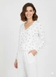 Піжамна кофта H&M L Білий 1230950_бант.сер - зображення 1