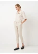 Брюки H&M 38 Бежевый 0751471_клет.беж_01 - изображение 3