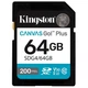 Карта пам'яті Kingston SD 64GB C10 UHS-I U3 V30 R200MB/s (SDG4/64GB) - зображення 1