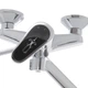 Змішувач для ванни Haiba Magic 006 з чорною ручкою (HB0674) HB0674 - изображение 3