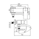 Змішувач для ванни з коротким виливом Koer KB-41007-05 (Колір чорний) (KR3455) KR3455 - изображение 2