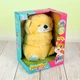 Мягкая игрушка дышащая Выдра для сна сказочные сны выдрочка с мелодиями светом и реалистичными звуками дыхания и сопения как у младенца на подарок ночники для новорожденных детей бежевая - изображение 3