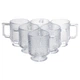 Набір чашок 6 шт для чаю та кави Goblet по 300 (мл) кружки скляні HP-19-L8 - изображение 1