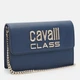 Сумка кросс-боди через плечо женская из искусственной кожи маленькая Cavalli Class Gemma CCHB00812500 Синяя (4894626255472) - изображение 4
