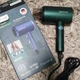 Фен Rainberg RB-2212 8800 W з регуляцією температури та швидкості для сушіння та укладання волосся. Колір зелений - зображення 8