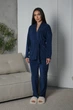 Жіночий домашній комплект (кофта на запах+штани) Uaclothes 50-52 Темно-синій (like36485-169111358) - изображение 4