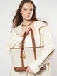 Сумка шоппер женская Michael Kors Jet Set Travel Large Logo Tote BG-MK-10 Белая (193599717401) - изображение 2
