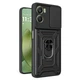 Чохол Hide Shield для Motorola Moto G06 / Moto G06 Power бампер протиударний з підставкою кільцем Black - зображення 1