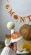 Комплект для святкування півроку Ковпачок і Гірлянда 6 month Гарбуз HeyBaby - зображення 2