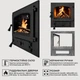 Дверца для печи Iron Fire Amber Lux 465х485 мм со стеклом чугунная - изображение 11