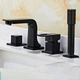 Смеситель на борт ванны с душем и изливом Epelli Mixer Di Bordo Nero, черный - изображение 2