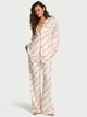 Піжама бавовняна (сорочка + штани) Victoria's Secret Cotton Flannel Long Pajama Set L Regular Білий (2681311D) - зображення 1