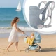 Детский слинг рюкзак для переноски малышей Baby Carrier переноска детская эргорюкзак кенгуру для детей новорожденных до 15 кг 4 положения серый - изображение 3