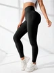 Лосины женские пуш ап с высокой посадкой повседневные для дома Push Up эффект M Черный (17012456) - изображение 5