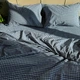 Простирадло на гумці Lavson Варена бавовна Washed Cotton 140х200х25 Синій кубик - зображення 5