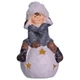 Новогодняя декоративная фигурка с подсветкой 9,5*8*16 см Ребенок на снежном шаре из фарфора CR-5-20 - изображение 1