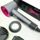 Профессиональный фен Super Hair Dryer 1 насадка с защитой волос насадка Концентратор с ионизацией любых волос розовый - изображение 1