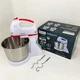 Стационарный электрический миксер с чашей Rainberg RB-1006 500W с насадками для замешивания теста Red - изображение 4