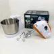 Стационарный электрический миксер с чашей Rainberg RB-1006 500W с насадками для замешивания теста Orange - изображение 1
