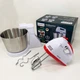 Стационарный электрический миксер с чашей Rainberg RB-1006 500W с насадками для замешивания теста Red - изображение 2