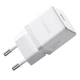 Мережевий зарядний пристрій 20W Baseus Palm Type-C Fast Charger швидка зарядка PD/QC + кабель Baseus Mini White Cable Type-C to Lightning 20W 1m E0116400 Moon White - зображення 5