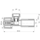 Кран для підключення сантехприладів Koer 1/2x3/4 (KR.511) (KR0102) - зображення 3