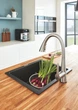 Композитна мийка Grohe штучний камінь 533х457 мм чорний матовий (617645) - зображення 9