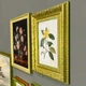 Набор декоративных фоторамок The Frame Depot на стену, 7 шт, винтажный коллаж для артов, принтов и фото (green_gold_set) - изображение 5