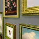 Набор декоративных фоторамок The Frame Depot на стену, 7 шт, винтажный коллаж для артов, принтов и фото (green_gold_set) - изображение 6
