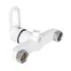 Змішувач для душу Lidz Latwa 010 (з душовим гарнітуром) (k40) LDLAT010WHI45426 White - изображение 3