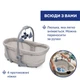 Кроватка-стульчик 5 в 1 Chicco Baby Hug Pro, бежевая - изображение 3