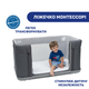 Кроватка детская 3 в 1 Chicco Next2Me Forever, графитово-серая - изображение 4