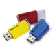 USB флеш накопитель Verbatim 3x16GB Store 'n' Click Red/Blue/Yellow USB 3.2 (49306) Verbatim 49306 912146 - изображение 11