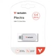 USB флеш накопитель Verbatim 64GB Plectra White USB-C (30228) Verbatim 30228 1083939 - изображение 2