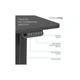 Комп'ютерний стіл OfficePro ODE1260B Black (ODE1260B) OfficePro ODE1260B 903568 - зображення 6