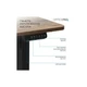 Комп'ютерний стіл OfficePro ODE1670DW Dark Wood/Black (ODE1670DW) OfficePro ODE1670DW 903581 - зображення 6