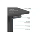 Комп'ютерний стіл OfficePro ODE1670B Black (ODE1670B) OfficePro ODE1670B 920073 - зображення 6