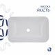 Раковина Qtap Scorpio белая керамическая прямоугольная врезная раковина для ванной комнаты. (600633) - изображение 5