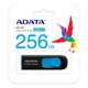 USB флеш накопитель ADATA 256GB UV128 Black/Blue USB 3.2 (AUV128-256G-RBE) ADATA AUV128-256G-RBE 912497 - изображение 4