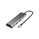 Концентратор J5create USB-C 9-in-1 2xUSB 3.2 + 2xUSB-C PD + 2xHDMI 4K + DisplayPort + SD/TF + RJ45 1000Mbps gray (JCD397-N) J5create JCD397-N 908696 - зображення 2