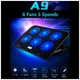 Подставка для ноутбука IceCoorel 10-15.6", 6*60mm 2500 RPM, 2*USB, 353x255x32mm, Black (A9) IceCoorel A9 908483 - изображение 3