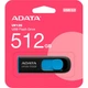 USB флеш накопитель ADATA 512GB AUV 128 Black/Blue USB 3.2 (AUV128-512G-RBE) ADATA AUV128-512G-RBE 912485 - изображение 4