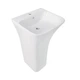 Напольная раковина Qtap Crow белый керамический моноблок для ванной комнаты сантехника раковина с пьедесталом (600500) - изображение 8