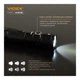Портативный светодиодный фонарик VIDEX VLF-A406 4000Lm 6500K - изображение 7