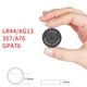 Батарейка лужна Doublepow AG13 LR44 357 A76 1.5V Alkaline Button Cell для годинників, іграшок, пультів 10 штук - изображение 4