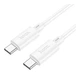Кабель USB Hoco X88 Gratified 60W Type-C to Type-C 2m Білий - изображение 1