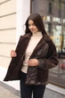 Демісезонна куртка Mila Nova К-308 44 темно-шоколадна - изображение 5
